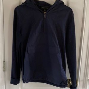 Banana republic navy hooded pullover